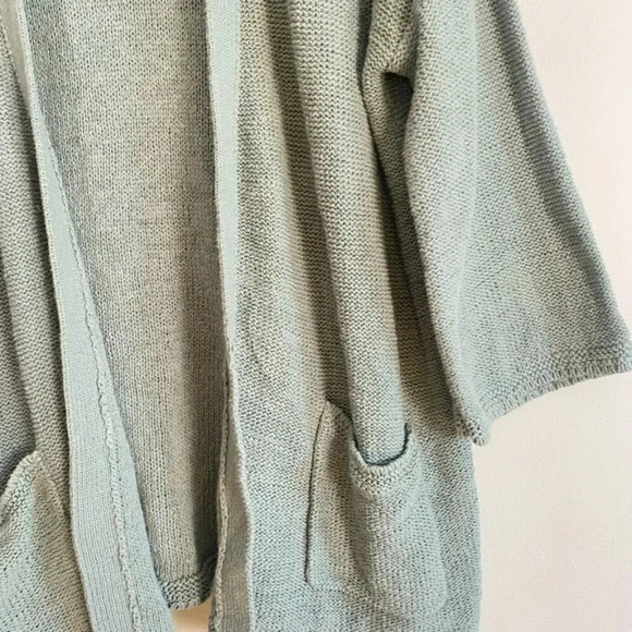 J. Jill Green Knit Open Front Cardigan - Picture 6 of 12